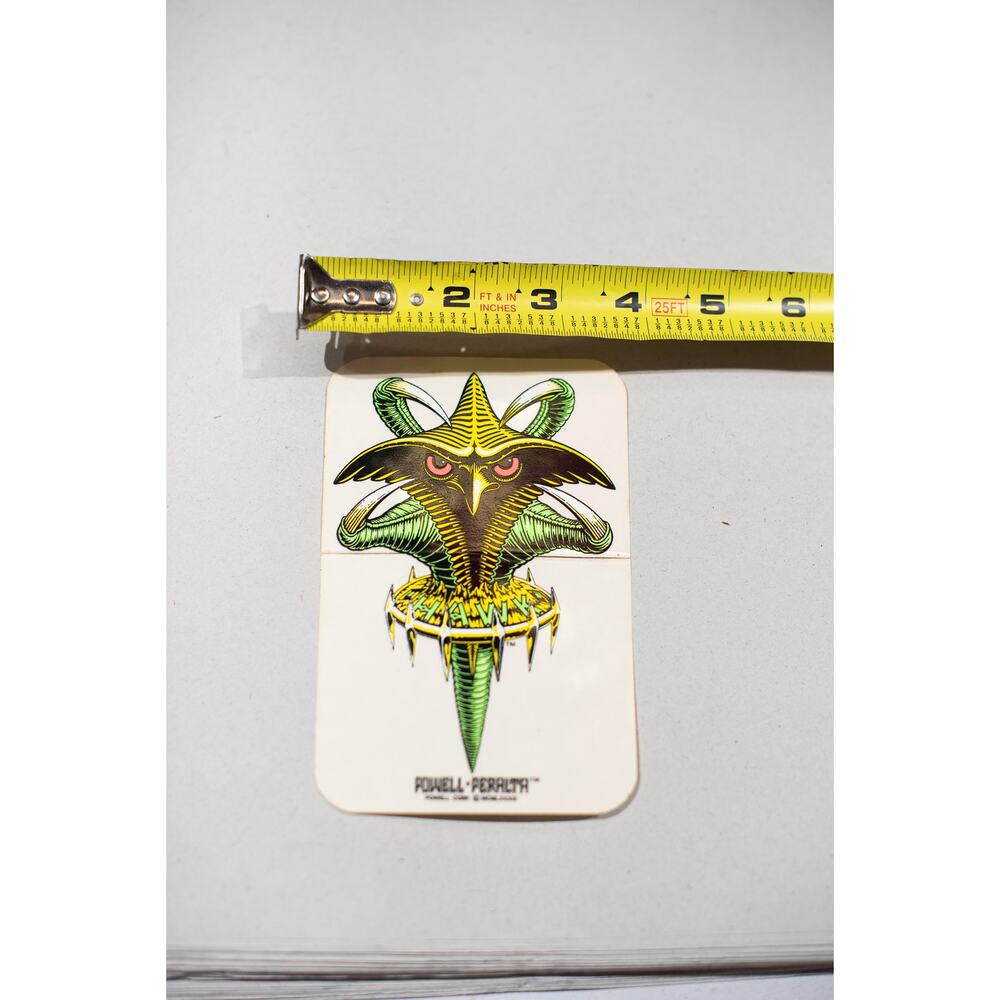 VTG 80s Powell Peralta NOS Tony Hawk Bird Claw Bones Skateboard Deck Sticker